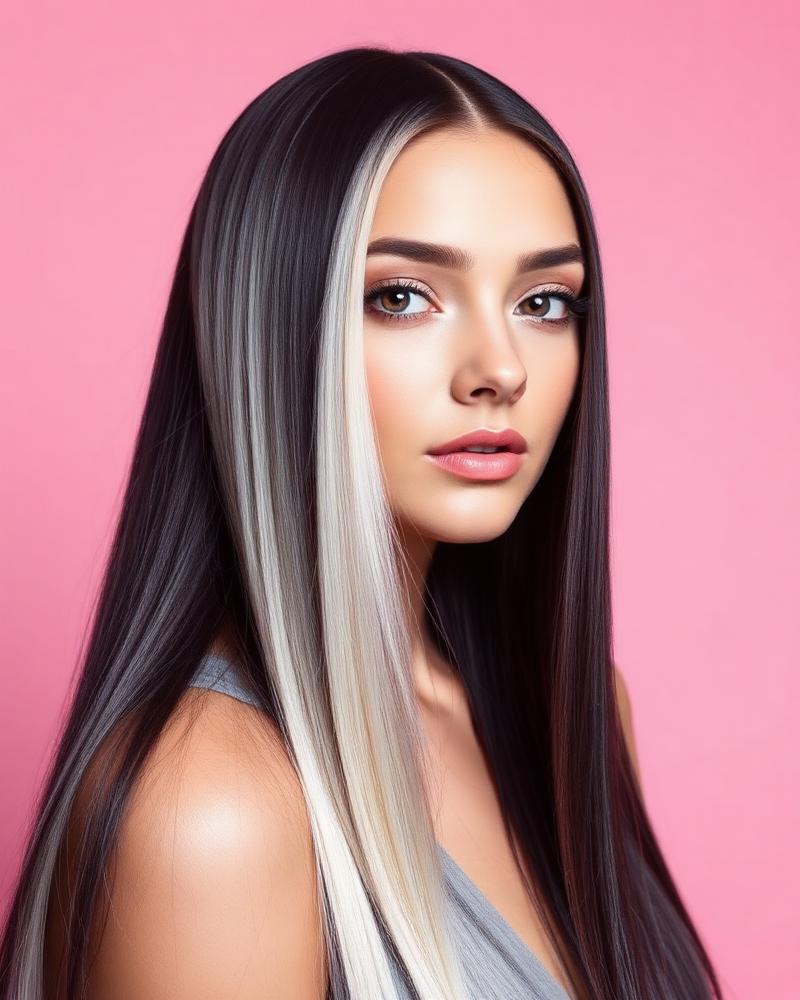 Split-Dye Contrast hairstyle preset